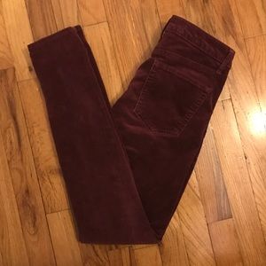 Burgundy corduroy pants (Gap)